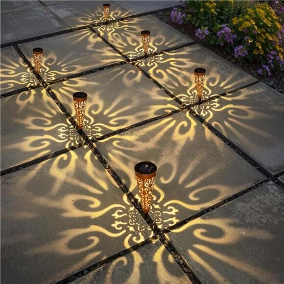 6Pcs Garden Solar Lights Outdoor Stakes Decorative Lighting for Yard - Picture 2 of 7